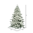 Vickerman Plastic Pine Christmas Tree with 2059 PVC Tips in White