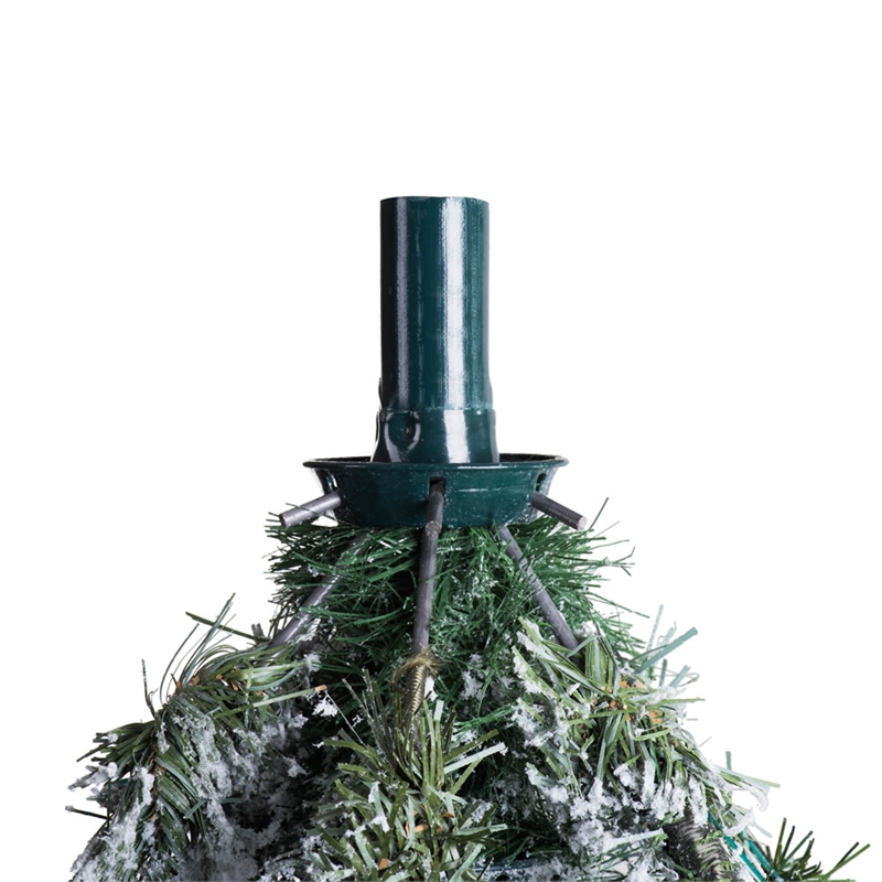 Vickerman Plastic Pine Christmas Tree with 1200 LED Lights in White