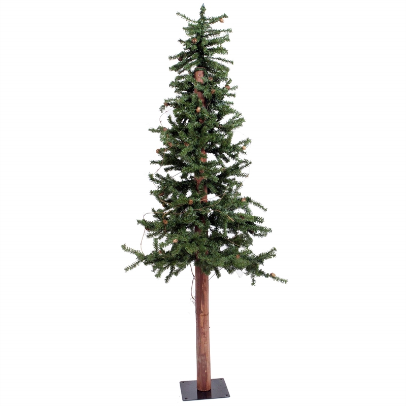 Vickerman Plastic Artificial Christmas Tree with 921 PVC Tips in Green