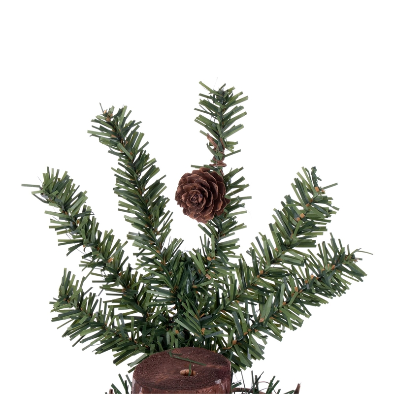 Vickerman Plastic Artificial Christmas Tree with 921 PVC Tips in Green