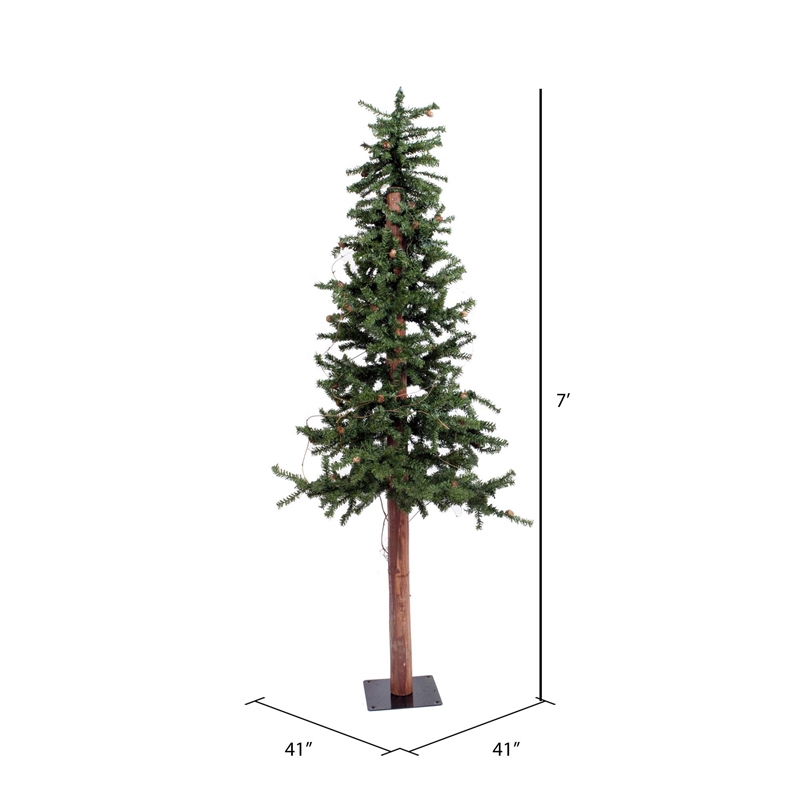 Vickerman Plastic Artificial Christmas Tree with 921 PVC Tips in Green