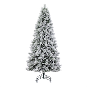 Vickerman Plastic Artificial Christmas Tree with 2904 PVC Tips in Green