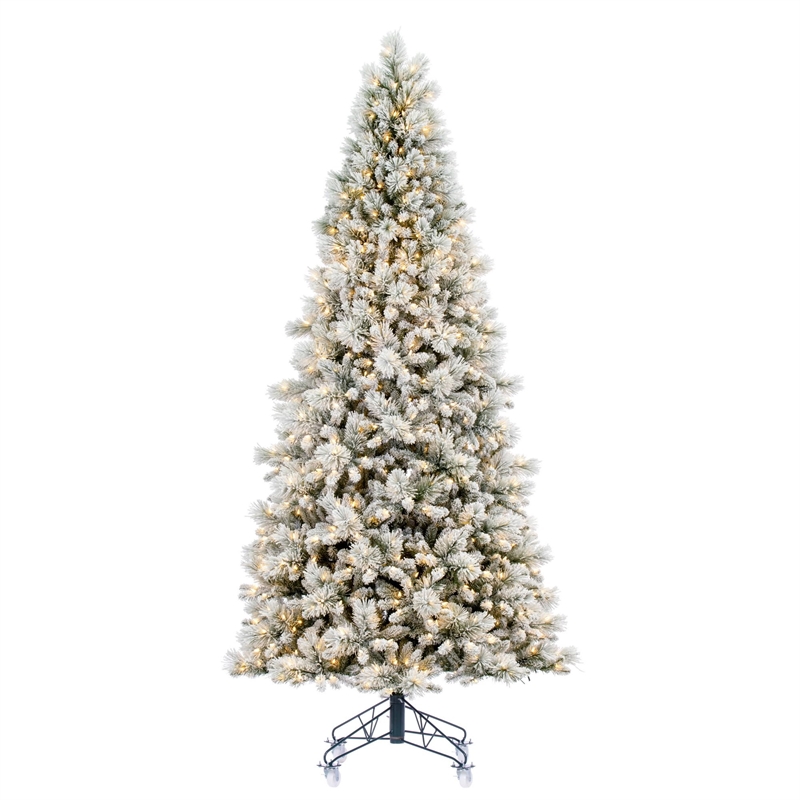 Vickerman Plastic Artificial Christmas Tree with 1200 Mini Lights in Green