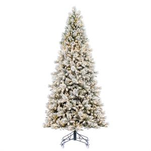 Vickerman Plastic Artificial Christmas Tree with 1200 Mini Lights in Green
