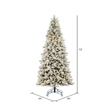 Vickerman Plastic Artificial Christmas Tree with 1200 Mini Lights in Green