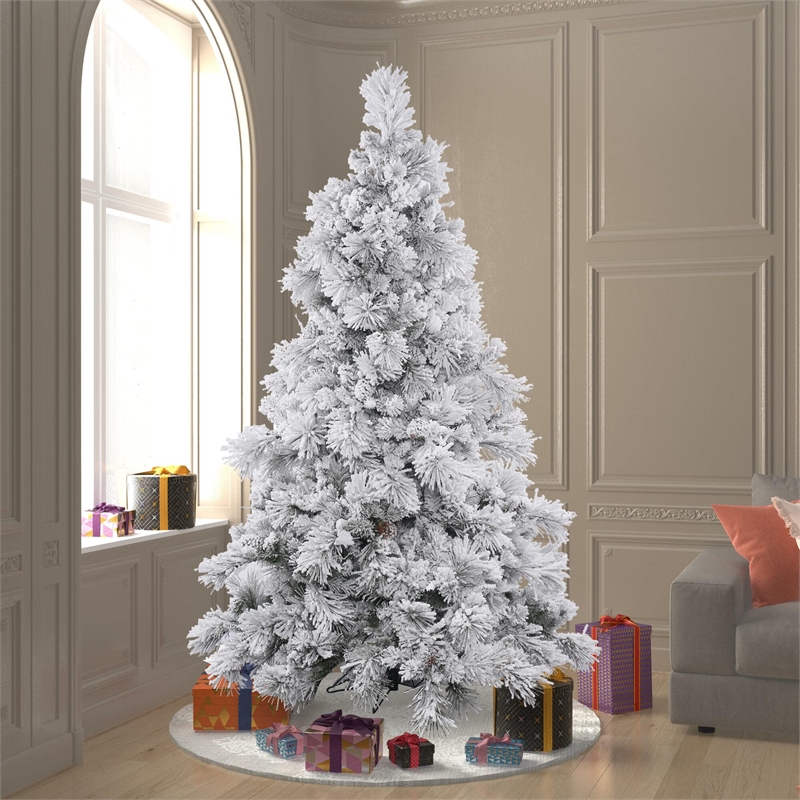Vickerman Traditional Plastic Christmas Tree with 1616 PVC Tips in White