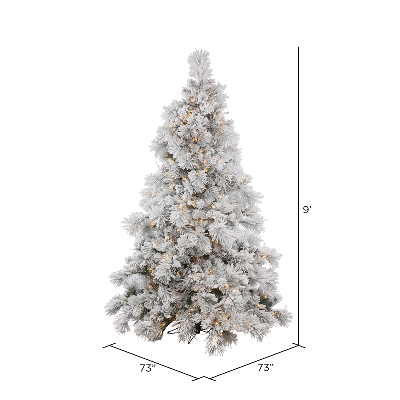 Vickerman Traditional Plastic Christmas Tree with 1050 LED Lights in White