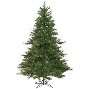 Vickerman Plastic Artificial Christmas Tree with 1000 PVC Tips in Green