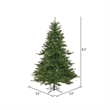 Vickerman Plastic Artificial Christmas Tree with 1000 PVC Tips in Green