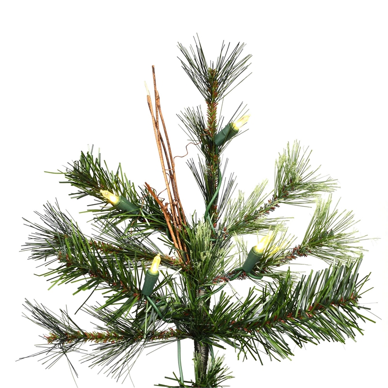 Vickerman Plastic Artificial Christmas Tree with 2362 PVC Tips in Green
