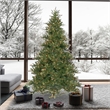 Vickerman Plastic Artificial Christmas Tree with 2362 PVC Tips in Green