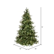 Vickerman Plastic Artificial Christmas Tree with 1450 LED Lights in Green