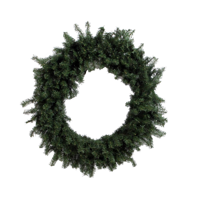 Vickerman Plastic Artificial Christmas Wreath with 360 PVC Tips in Green