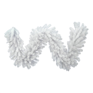 Vickerman 9' x 20&quot Crystal White Garland 290T