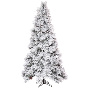 Vickerman Plastic Artificial Christmas Tree with 1565 PVC Tips in White