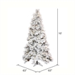 Vickerman Plastic Artificial Christmas Tree with 1700 LED Lights in White