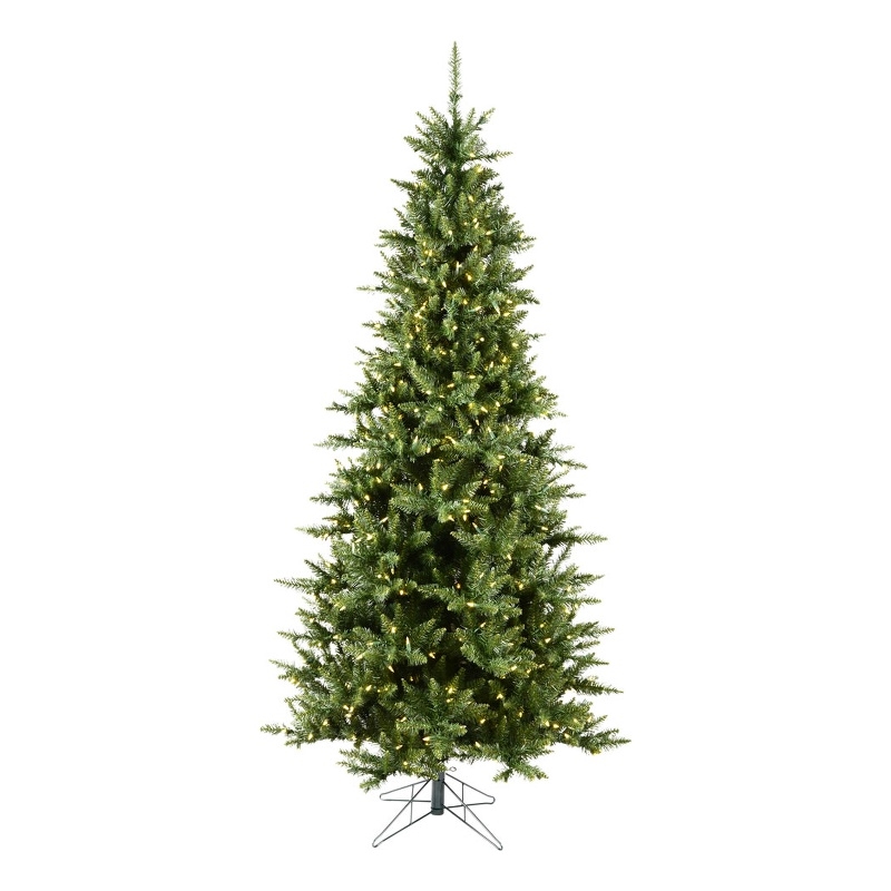 Vickerman Plastic Artificial Christmas Tree with 1000 LED Lights in Green