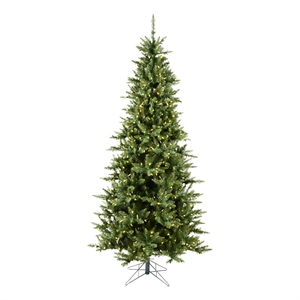 Vickerman Plastic Artificial Christmas Tree with 1000 LED Lights in Green