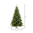 Vickerman Plastic Artificial Christmas Tree with 1050 LED Lights in Green