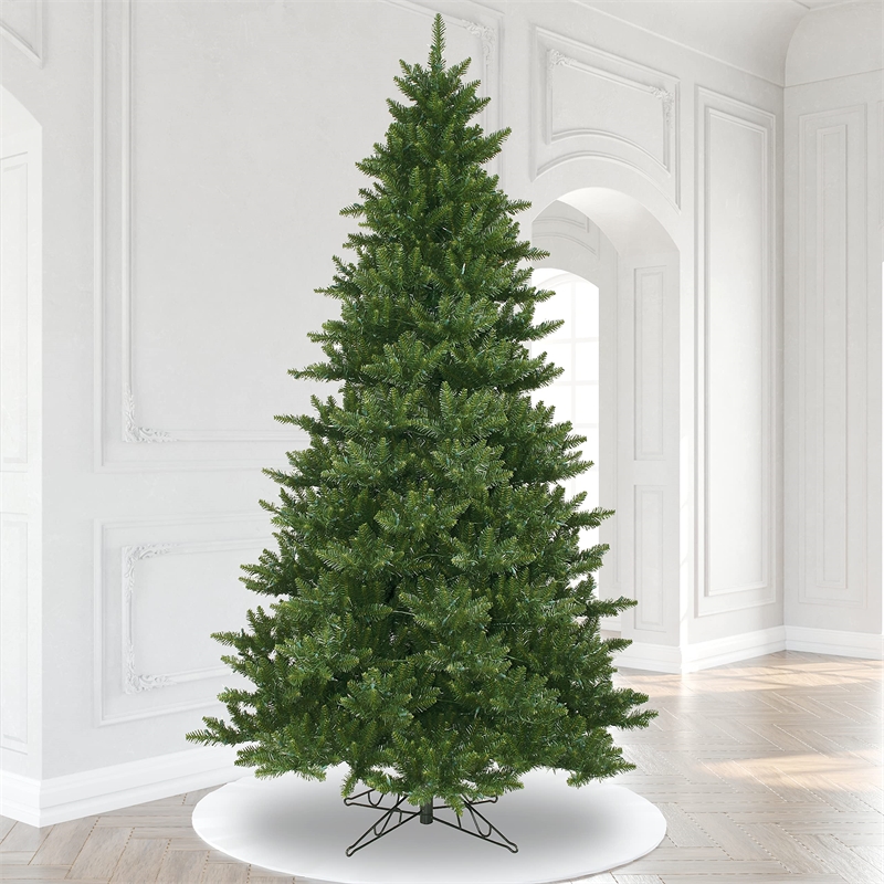 Vickerman Plastic Artificial Christmas Tree with 3006 PVC Tips in Green