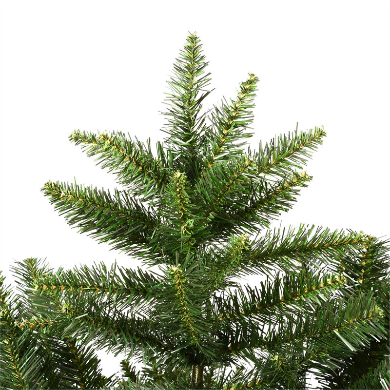 Vickerman Plastic Artificial Christmas Tree with 3006 PVC Tips in Green
