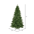 Vickerman Plastic Artificial Christmas Tree with 3006 PVC Tips in Green