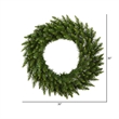 Vickerman Plastic Artificial Christmas Wreath with 170 PVC Tips in Green