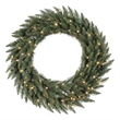Vickerman Plastic Artificial Christmas Wreath with 1000 LED Lights in Green