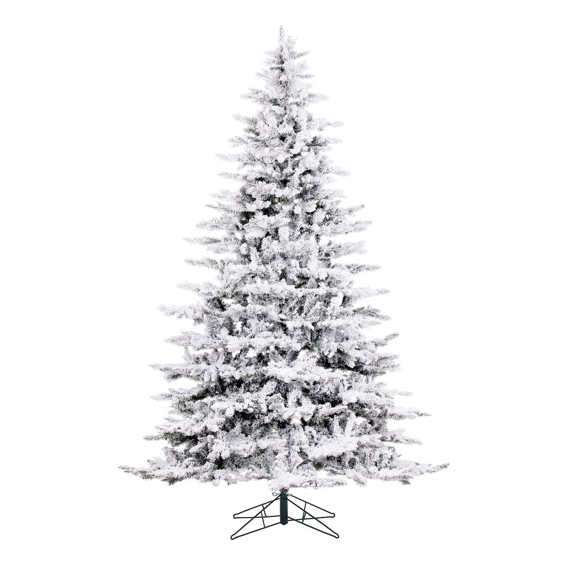 Vickerman Plastic Artificial Christmas Tree with 2443 PVC Tips in Green