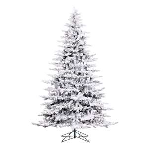 Vickerman Plastic Artificial Christmas Tree with 2443 PVC Tips in Green