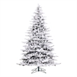 Vickerman Plastic Artificial Christmas Tree with 2443 PVC Tips in Green