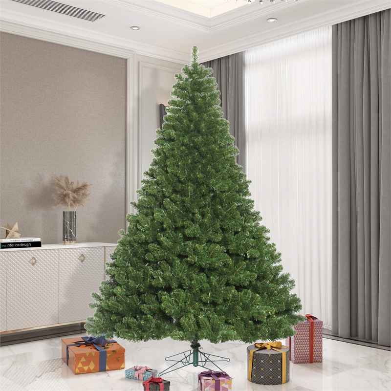 Vickerman Plastic Artificial Christmas Tree with 1943 PVC Tips in Green