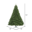 Vickerman Plastic Green Artificial Christmas Tree with 2643 PVC Tips in Green