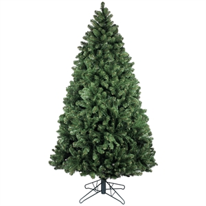 Vickerman Plastic Artificial Christmas Tree with 2409 PVC Tips in Green