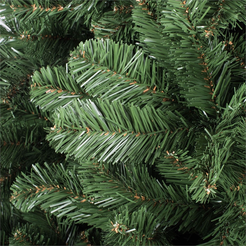 Vickerman Plastic Artificial Christmas Tree with 2409 PVC Tips in Green