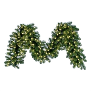 Vickerman 9' x 20&quot Oregon Fir Garland WA LED 200WW