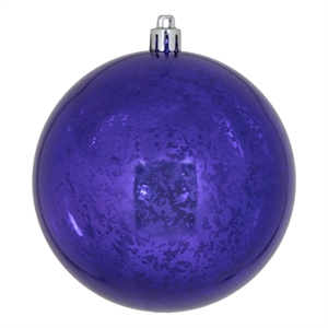 4&quot Purple Shiny Plastic Mercury Ball 6/Bag