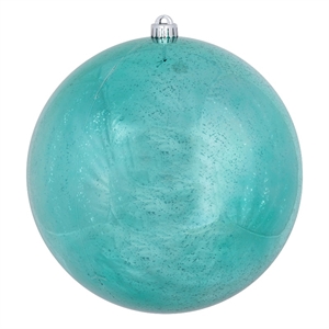 6&quot Teal Shiny Mercury Ball 4/Bg