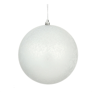 6&quot Silver Matte Plastic Mercury Ball 4/Bg