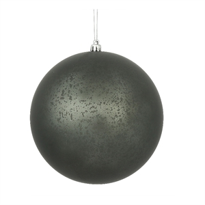 6&quot Pewter Matte Plastic Mercury Ball 4/Bg