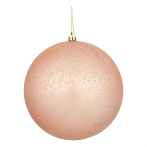 8&quot Rose Gold Matte Plastic Mercury Ball 1/Bg