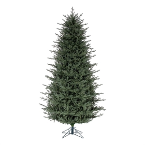 Vickerman Slim Itasca Fraser 4.5'x38&quot Fir Faux Christmas Tree in Green with 678T