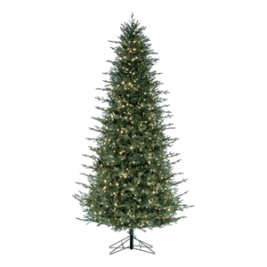 Vickerman Slim Itasca Fraser 12'x75&quot Fir Christmas Tree in Green w 2000WW