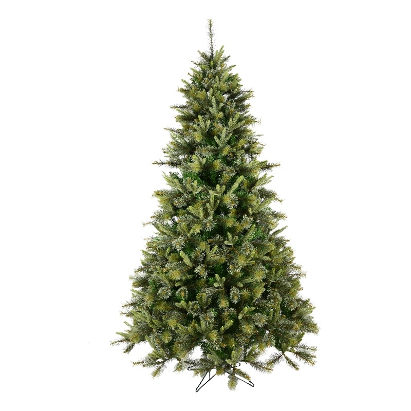 Vickerman Cashmere 12' Pine Slim Faux Christmas Tree in Green w 3970 Tips