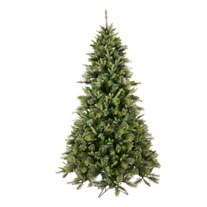 Vickerman Cashmere 12' Pine Slim Faux Christmas Tree in Green w 3970 Tips