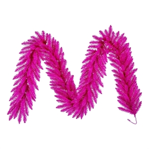 Vickerman 9'x14&quot Garland in Hot Pink with 270Tips