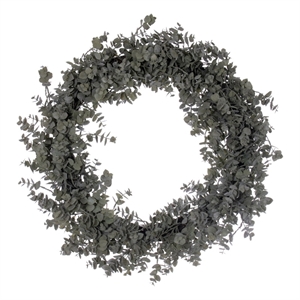 Vickerman 30&quot Artificial Eucalyptus Wreath in Gray-Green