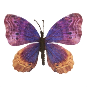 Vickerman 4.5&quot Butterfly Clip in Purple/Mocha (12 Piece)