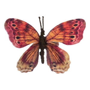 Vickerman 4.5&quot Butterfly Clip in Pink/Mocha (12 Piece)