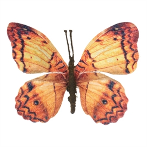 Vickerman 4.5&quot Butterfly Clip in Yellow/Orange (12 Piece)